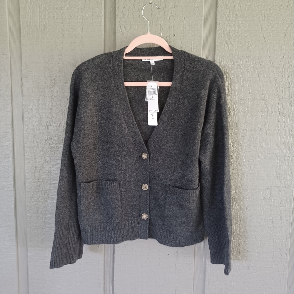 The Cashmere Project Cashmere Cardigan Size XS Women V Neck Button Front  Pocket